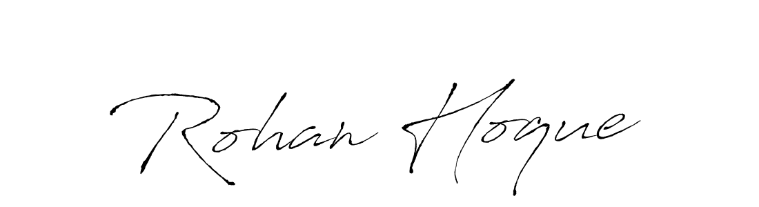 Use a signature maker to create a handwritten signature online. With this signature software, you can design (Antro_Vectra) your own signature for name Rohan Hoque. Rohan Hoque signature style 6 images and pictures png