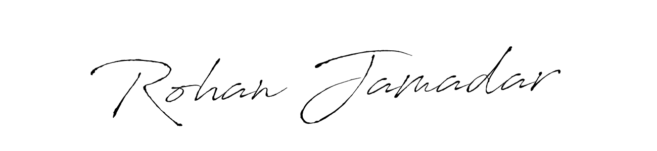 Antro_Vectra is a professional signature style that is perfect for those who want to add a touch of class to their signature. It is also a great choice for those who want to make their signature more unique. Get Rohan Jamadar name to fancy signature for free. Rohan Jamadar signature style 6 images and pictures png