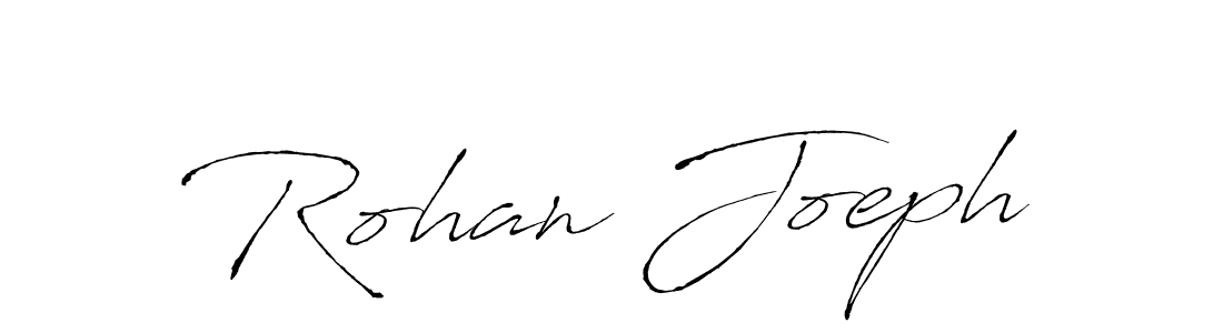 Make a beautiful signature design for name Rohan Joeph. With this signature (Antro_Vectra) style, you can create a handwritten signature for free. Rohan Joeph signature style 6 images and pictures png