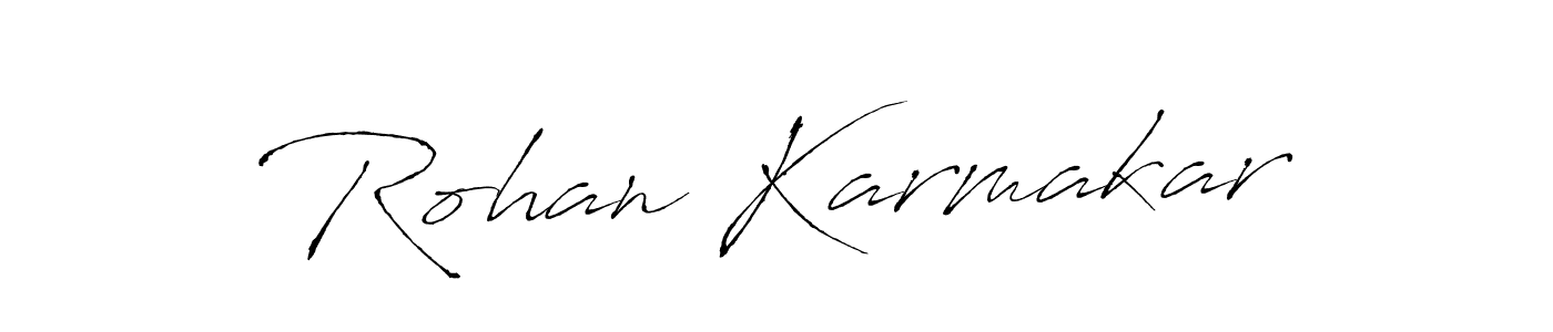 Use a signature maker to create a handwritten signature online. With this signature software, you can design (Antro_Vectra) your own signature for name Rohan Karmakar. Rohan Karmakar signature style 6 images and pictures png