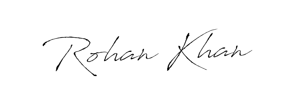 How to make Rohan Khan name signature. Use Antro_Vectra style for creating short signs online. This is the latest handwritten sign. Rohan Khan signature style 6 images and pictures png