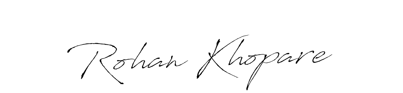 Rohan Khopare stylish signature style. Best Handwritten Sign (Antro_Vectra) for my name. Handwritten Signature Collection Ideas for my name Rohan Khopare. Rohan Khopare signature style 6 images and pictures png