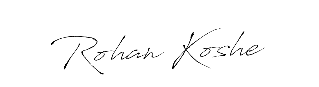 How to make Rohan Koshe signature? Antro_Vectra is a professional autograph style. Create handwritten signature for Rohan Koshe name. Rohan Koshe signature style 6 images and pictures png