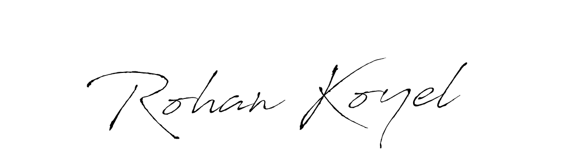 Rohan Koyel stylish signature style. Best Handwritten Sign (Antro_Vectra) for my name. Handwritten Signature Collection Ideas for my name Rohan Koyel. Rohan Koyel signature style 6 images and pictures png