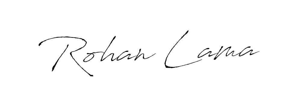 Design your own signature with our free online signature maker. With this signature software, you can create a handwritten (Antro_Vectra) signature for name Rohan Lama. Rohan Lama signature style 6 images and pictures png