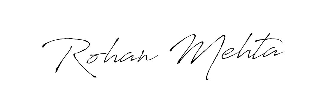 How to make Rohan Mehta name signature. Use Antro_Vectra style for creating short signs online. This is the latest handwritten sign. Rohan Mehta signature style 6 images and pictures png