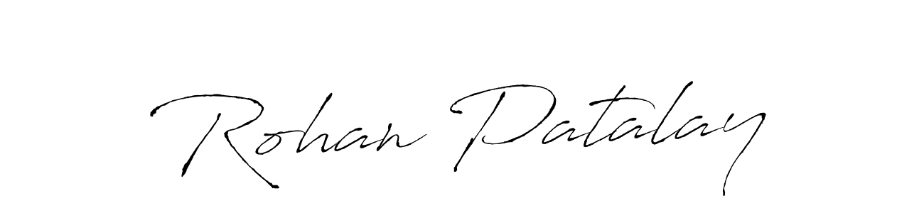 How to make Rohan Patalay name signature. Use Antro_Vectra style for creating short signs online. This is the latest handwritten sign. Rohan Patalay signature style 6 images and pictures png