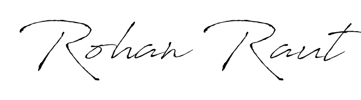 Transform the name Rohan Raut into a signature masterpiece using Antro_Vectra font. Ideal for photographers, artists, and creators looking for watermarks. Rohan Raut signature style 6 images and pictures png