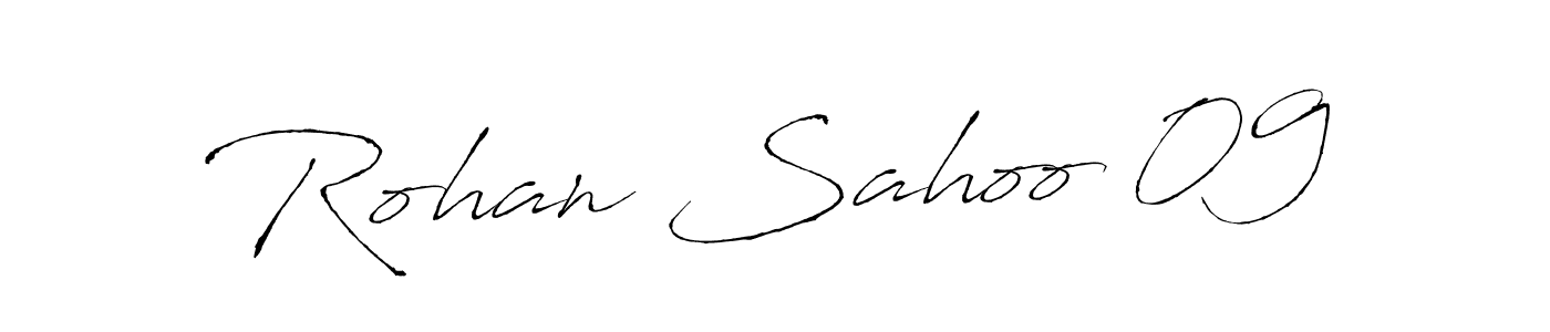 Rohan Sahoo 09 stylish signature style. Best Handwritten Sign (Antro_Vectra) for my name. Handwritten Signature Collection Ideas for my name Rohan Sahoo 09. Rohan Sahoo 09 signature style 6 images and pictures png