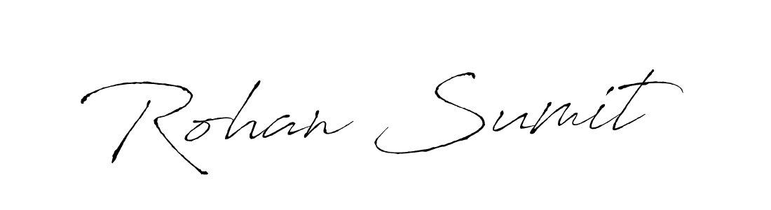 Antro_Vectra is a professional signature style that is perfect for those who want to add a touch of class to their signature. It is also a great choice for those who want to make their signature more unique. Get Rohan Sumit name to fancy signature for free. Rohan Sumit signature style 6 images and pictures png
