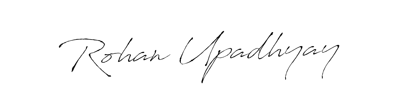 Create a beautiful signature design for name Rohan Upadhyay. With this signature (Antro_Vectra) fonts, you can make a handwritten signature for free. Rohan Upadhyay signature style 6 images and pictures png