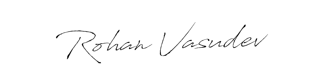 Design your own signature with our free online signature maker. With this signature software, you can create a handwritten (Antro_Vectra) signature for name Rohan Vasudev. Rohan Vasudev signature style 6 images and pictures png