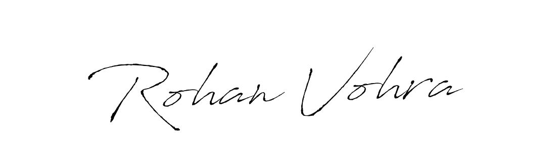 Make a beautiful signature design for name Rohan Vohra. With this signature (Antro_Vectra) style, you can create a handwritten signature for free. Rohan Vohra signature style 6 images and pictures png