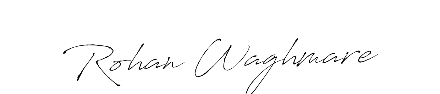 How to make Rohan Waghmare name signature. Use Antro_Vectra style for creating short signs online. This is the latest handwritten sign. Rohan Waghmare signature style 6 images and pictures png