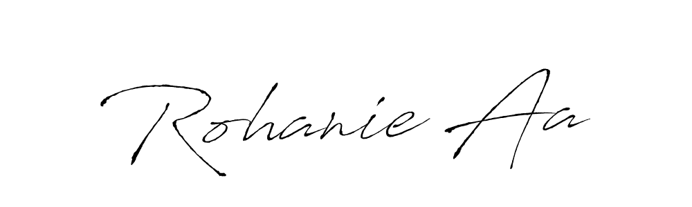 Use a signature maker to create a handwritten signature online. With this signature software, you can design (Antro_Vectra) your own signature for name Rohanie Aa. Rohanie Aa signature style 6 images and pictures png
