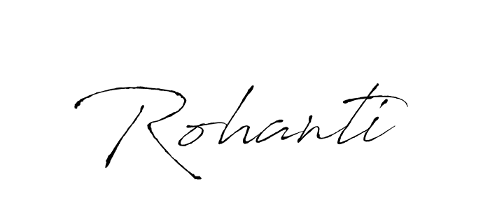 You should practise on your own different ways (Antro_Vectra) to write your name (Rohanti) in signature. don't let someone else do it for you. Rohanti signature style 6 images and pictures png