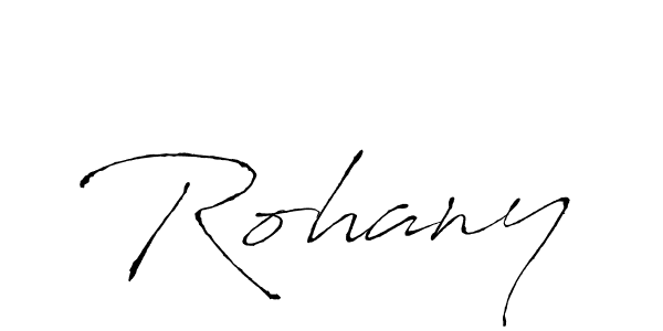 Design your own signature with our free online signature maker. With this signature software, you can create a handwritten (Antro_Vectra) signature for name Rohany. Rohany signature style 6 images and pictures png