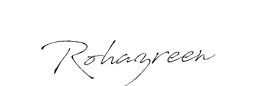 Create a beautiful signature design for name Rohazreen. With this signature (Antro_Vectra) fonts, you can make a handwritten signature for free. Rohazreen signature style 6 images and pictures png