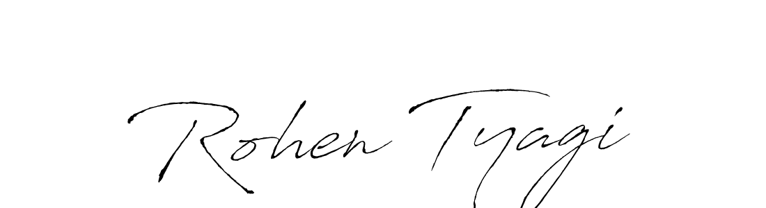 Design your own signature with our free online signature maker. With this signature software, you can create a handwritten (Antro_Vectra) signature for name Rohen Tyagi. Rohen Tyagi signature style 6 images and pictures png