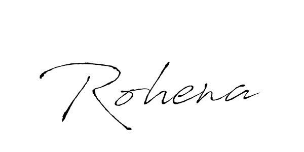 Create a beautiful signature design for name Rohena. With this signature (Antro_Vectra) fonts, you can make a handwritten signature for free. Rohena signature style 6 images and pictures png