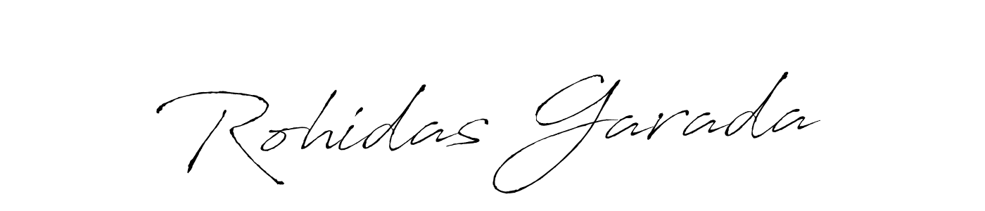 How to make Rohidas Garada name signature. Use Antro_Vectra style for creating short signs online. This is the latest handwritten sign. Rohidas Garada signature style 6 images and pictures png