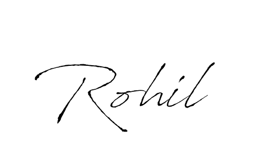 Rohil stylish signature style. Best Handwritten Sign (Antro_Vectra) for my name. Handwritten Signature Collection Ideas for my name Rohil. Rohil signature style 6 images and pictures png