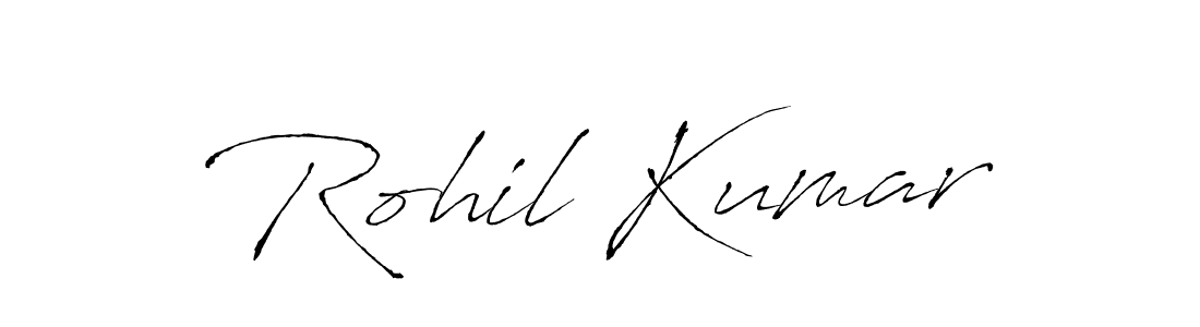 Design your own signature with our free online signature maker. With this signature software, you can create a handwritten (Antro_Vectra) signature for name Rohil Kumar. Rohil Kumar signature style 6 images and pictures png