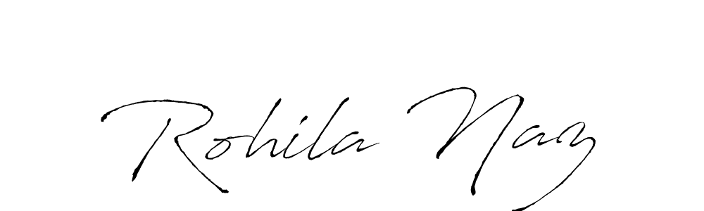 How to make Rohila Naz signature? Antro_Vectra is a professional autograph style. Create handwritten signature for Rohila Naz name. Rohila Naz signature style 6 images and pictures png