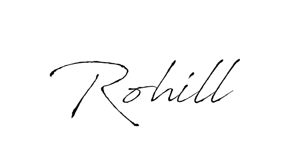 Best and Professional Signature Style for Rohill. Antro_Vectra Best Signature Style Collection. Rohill signature style 6 images and pictures png