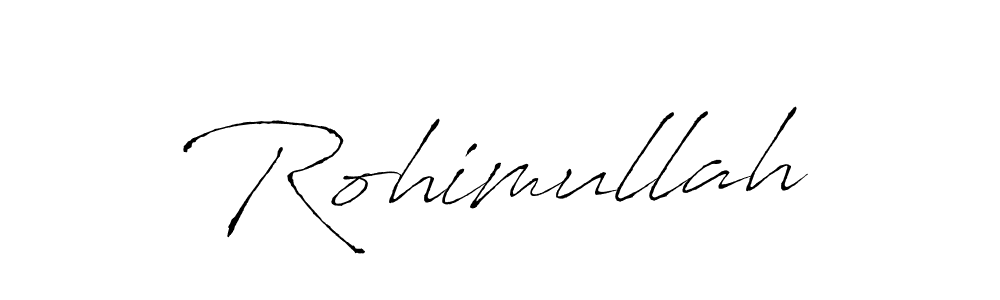 if you are searching for the best signature style for your name Rohimullah. so please give up your signature search. here we have designed multiple signature styles  using Antro_Vectra. Rohimullah signature style 6 images and pictures png