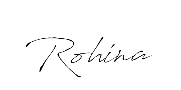 Create a beautiful signature design for name Rohina. With this signature (Antro_Vectra) fonts, you can make a handwritten signature for free. Rohina signature style 6 images and pictures png