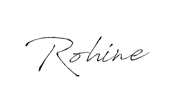 Antro_Vectra is a professional signature style that is perfect for those who want to add a touch of class to their signature. It is also a great choice for those who want to make their signature more unique. Get Rohine name to fancy signature for free. Rohine signature style 6 images and pictures png