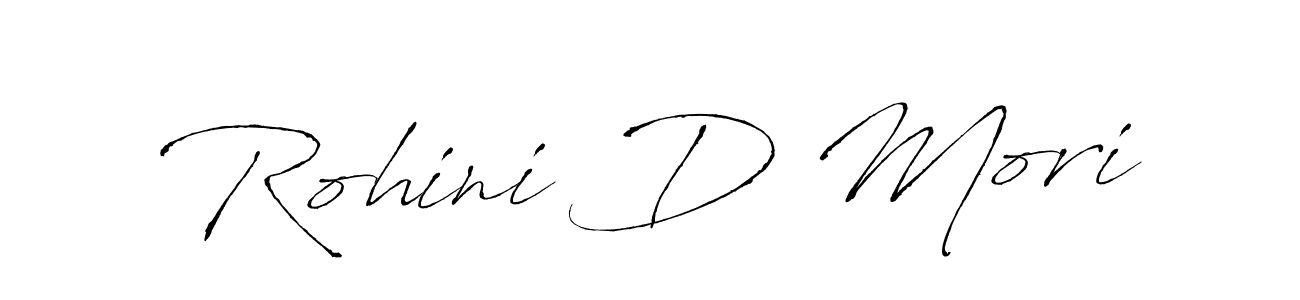 Antro_Vectra is a professional signature style that is perfect for those who want to add a touch of class to their signature. It is also a great choice for those who want to make their signature more unique. Get Rohini D Mori name to fancy signature for free. Rohini D Mori signature style 6 images and pictures png