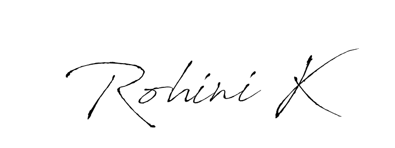 Antro_Vectra is a professional signature style that is perfect for those who want to add a touch of class to their signature. It is also a great choice for those who want to make their signature more unique. Get Rohini K name to fancy signature for free. Rohini K signature style 6 images and pictures png