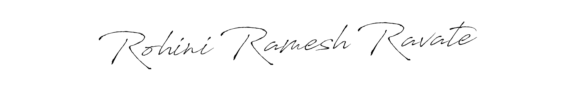 Design your own signature with our free online signature maker. With this signature software, you can create a handwritten (Antro_Vectra) signature for name Rohini Ramesh Ravate. Rohini Ramesh Ravate signature style 6 images and pictures png