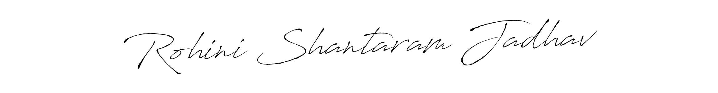 This is the best signature style for the Rohini Shantaram Jadhav name. Also you like these signature font (Antro_Vectra). Mix name signature. Rohini Shantaram Jadhav signature style 6 images and pictures png