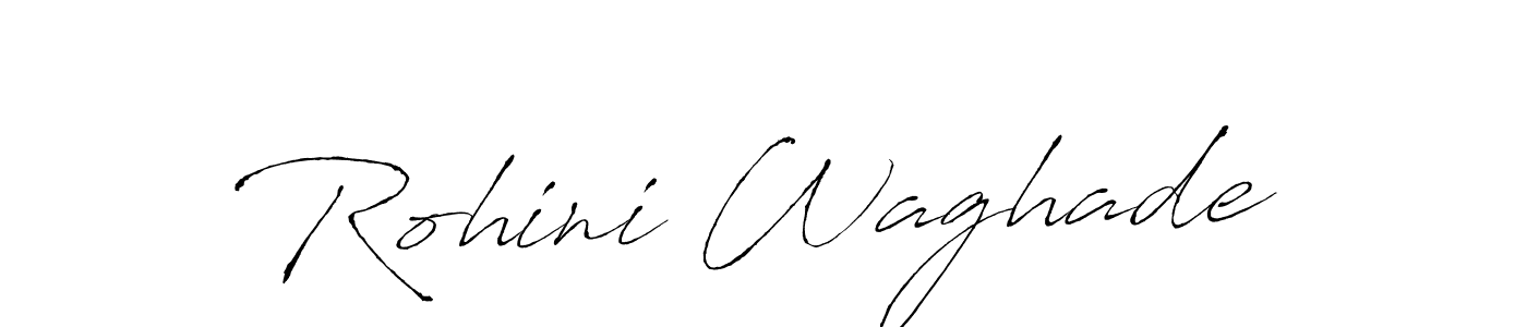 How to make Rohini Waghade name signature. Use Antro_Vectra style for creating short signs online. This is the latest handwritten sign. Rohini Waghade signature style 6 images and pictures png