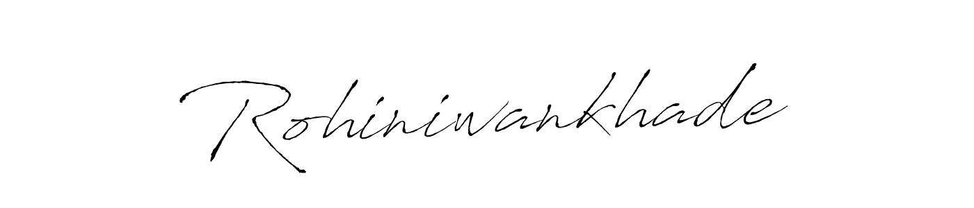 Make a beautiful signature design for name Rohiniwankhade. With this signature (Antro_Vectra) style, you can create a handwritten signature for free. Rohiniwankhade signature style 6 images and pictures png