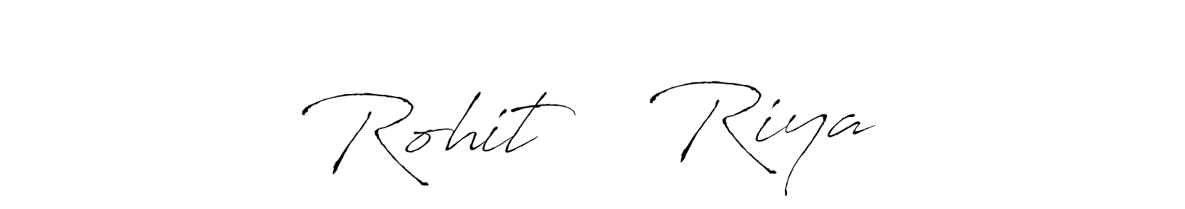 Also You can easily find your signature by using the search form. We will create Rohit ♥️ Riya name handwritten signature images for you free of cost using Antro_Vectra sign style. Rohit ♥️ Riya signature style 6 images and pictures png