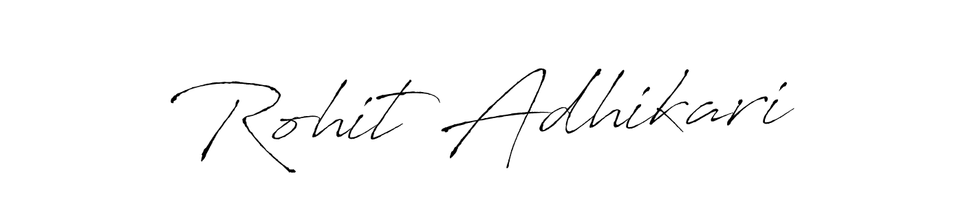 You can use this online signature creator to create a handwritten signature for the name Rohit Adhikari. This is the best online autograph maker. Rohit Adhikari signature style 6 images and pictures png