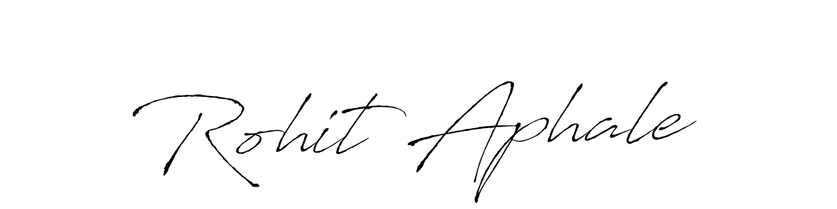 How to make Rohit Aphale name signature. Use Antro_Vectra style for creating short signs online. This is the latest handwritten sign. Rohit Aphale signature style 6 images and pictures png