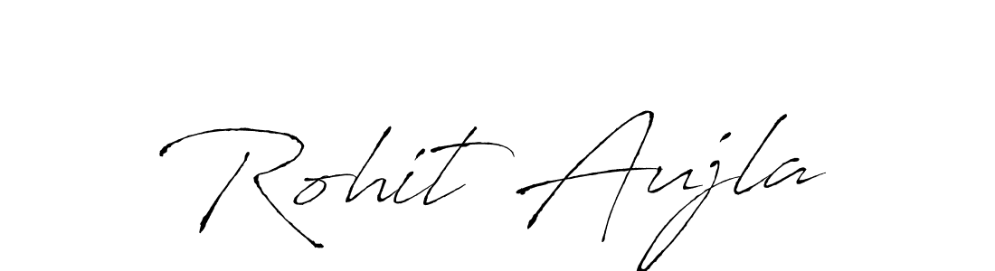 Rohit Aujla stylish signature style. Best Handwritten Sign (Antro_Vectra) for my name. Handwritten Signature Collection Ideas for my name Rohit Aujla. Rohit Aujla signature style 6 images and pictures png