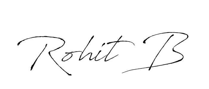 Create a beautiful signature design for name Rohit B. With this signature (Antro_Vectra) fonts, you can make a handwritten signature for free. Rohit B signature style 6 images and pictures png