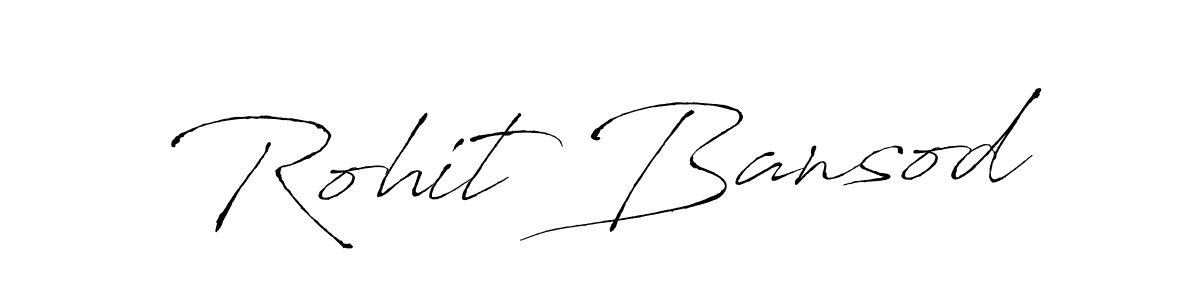 How to make Rohit Bansod signature? Antro_Vectra is a professional autograph style. Create handwritten signature for Rohit Bansod name. Rohit Bansod signature style 6 images and pictures png