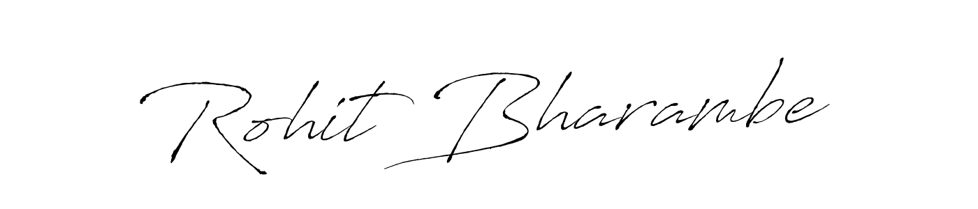 Create a beautiful signature design for name Rohit Bharambe. With this signature (Antro_Vectra) fonts, you can make a handwritten signature for free. Rohit Bharambe signature style 6 images and pictures png