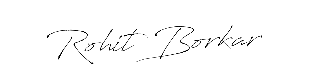 How to make Rohit Borkar name signature. Use Antro_Vectra style for creating short signs online. This is the latest handwritten sign. Rohit Borkar signature style 6 images and pictures png