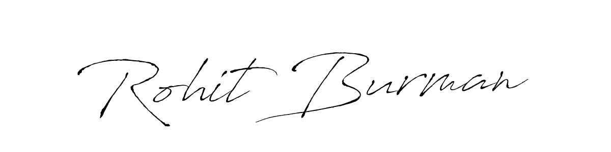 Create a beautiful signature design for name Rohit Burman. With this signature (Antro_Vectra) fonts, you can make a handwritten signature for free. Rohit Burman signature style 6 images and pictures png