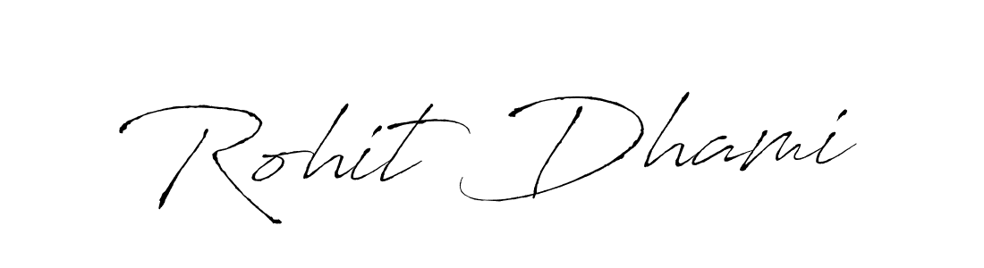 Also we have Rohit Dhami name is the best signature style. Create professional handwritten signature collection using Antro_Vectra autograph style. Rohit Dhami signature style 6 images and pictures png