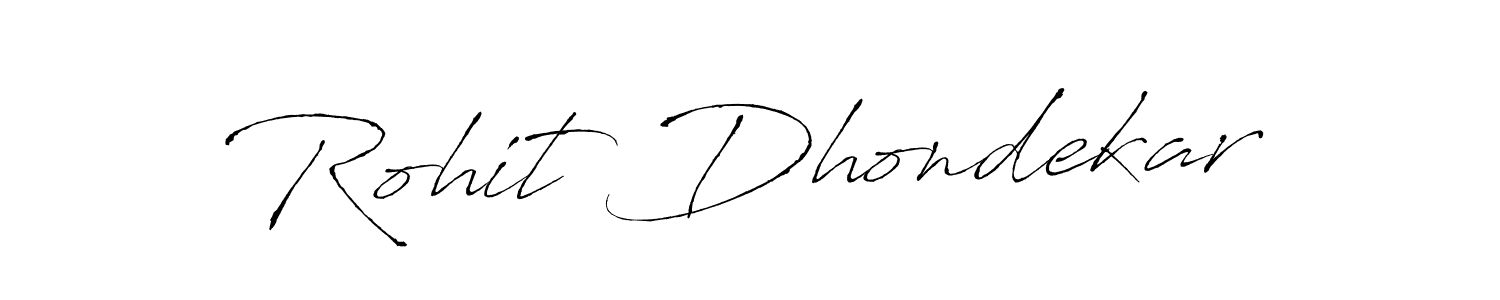 Create a beautiful signature design for name Rohit Dhondekar. With this signature (Antro_Vectra) fonts, you can make a handwritten signature for free. Rohit Dhondekar signature style 6 images and pictures png