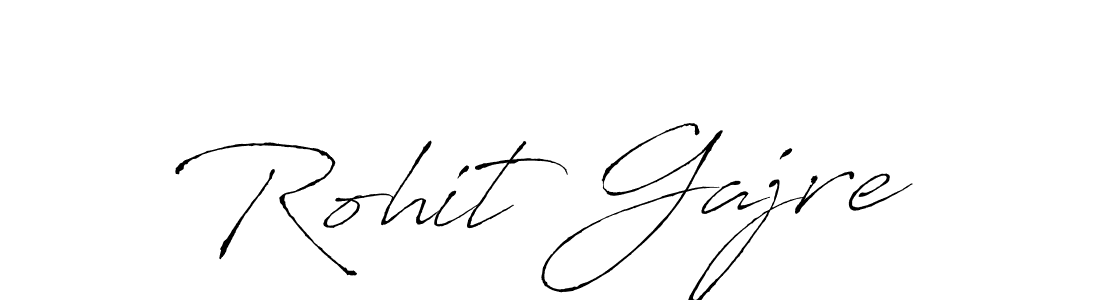 How to make Rohit Gajre name signature. Use Antro_Vectra style for creating short signs online. This is the latest handwritten sign. Rohit Gajre signature style 6 images and pictures png